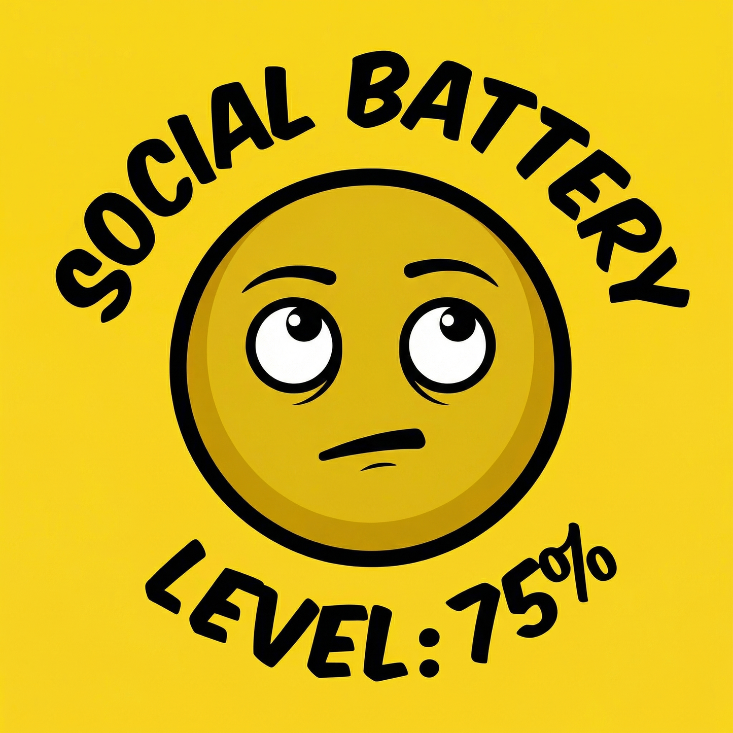 Social Battery Pin Badge